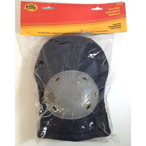 Heavy Duty Knee Pads Black Set of 2 Work Skateboarding New by Tool Cache - Picture 1 of 6